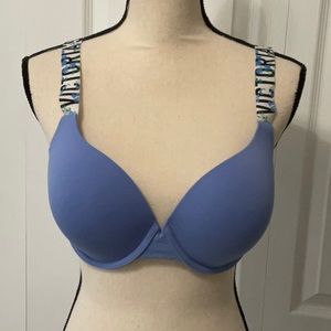NWOT Victoria’s Secret T-Shirt Push-Up Full Coverage Padded Bra, 36D, Periwinkle